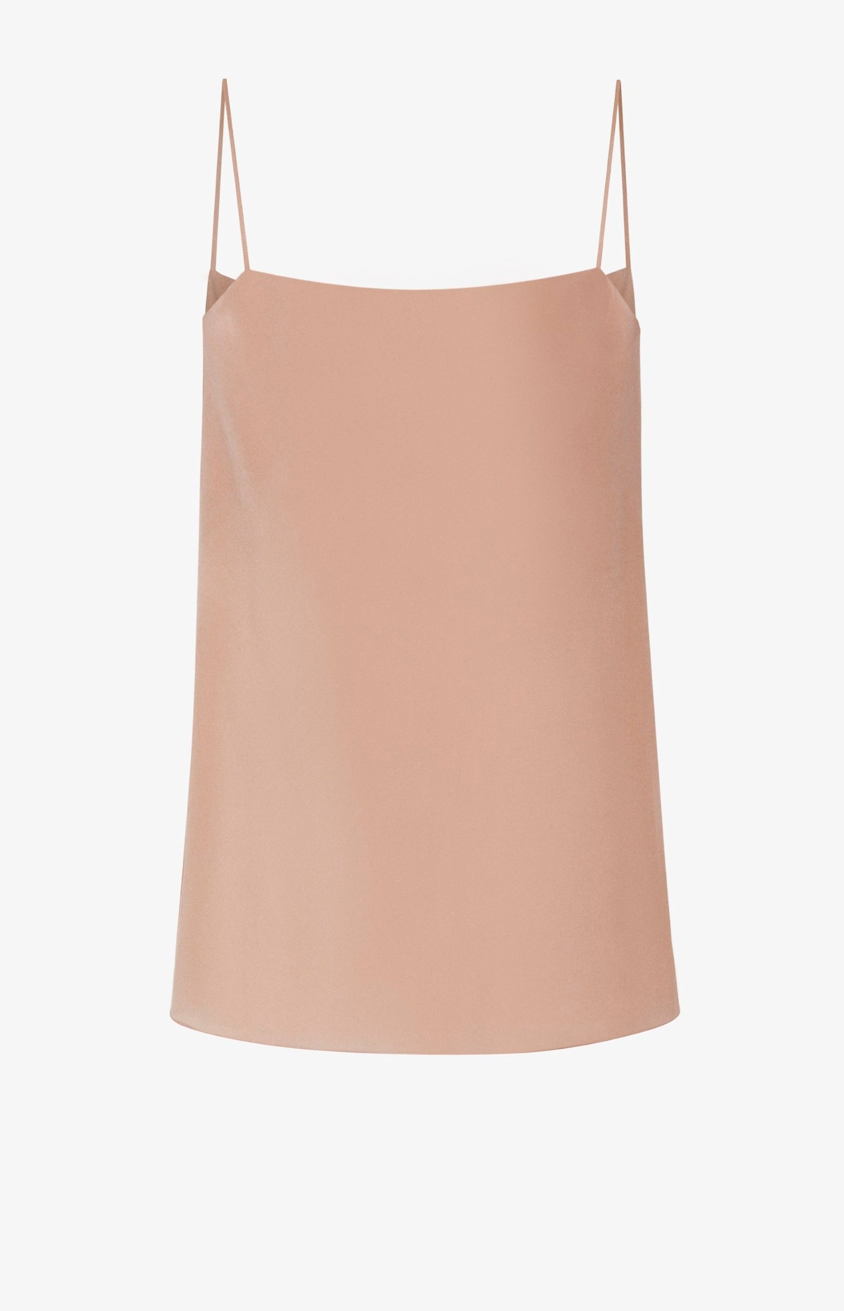 Transparent chiffon silk tank top
