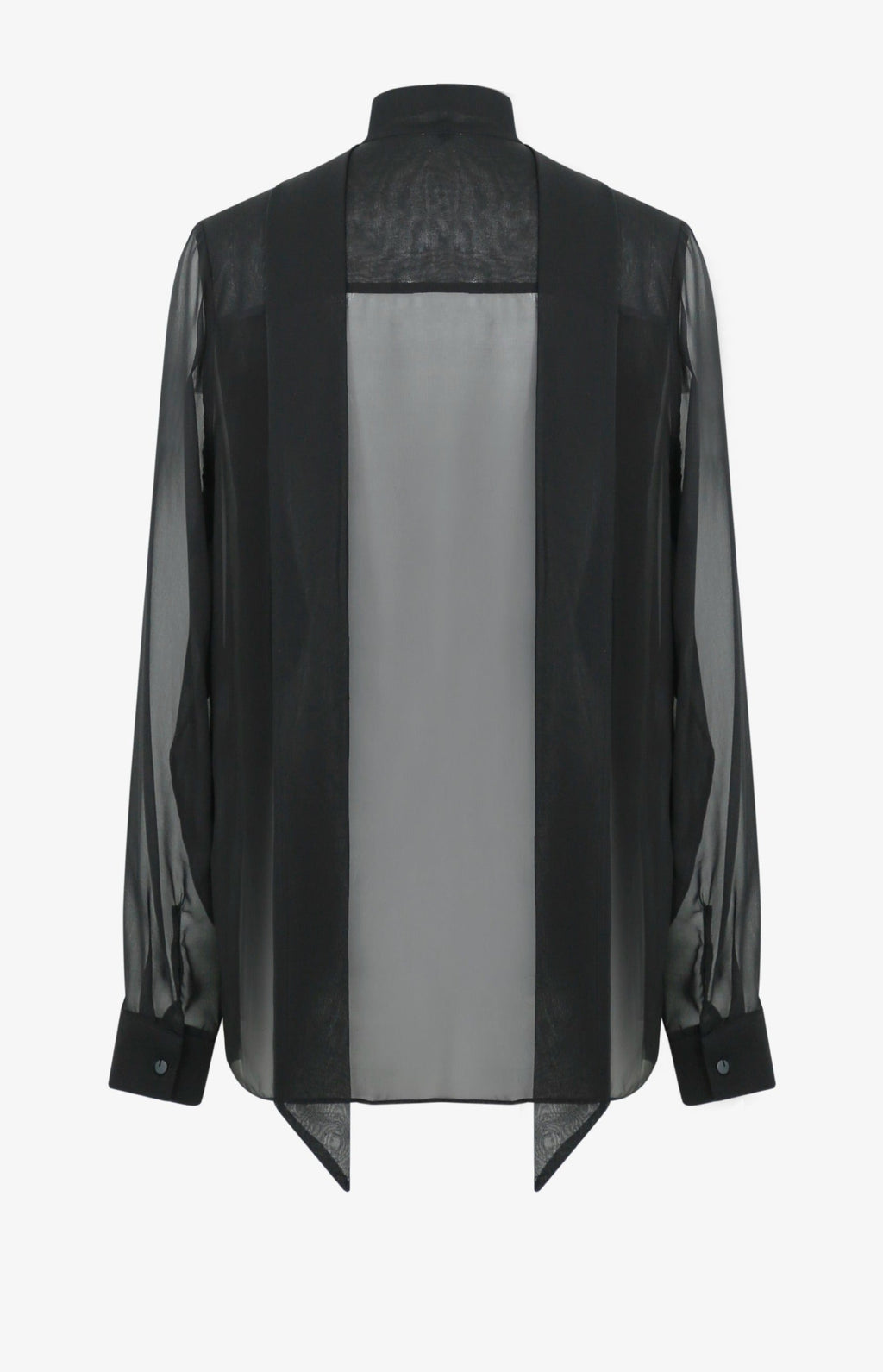 V-shaped scarf with shirt