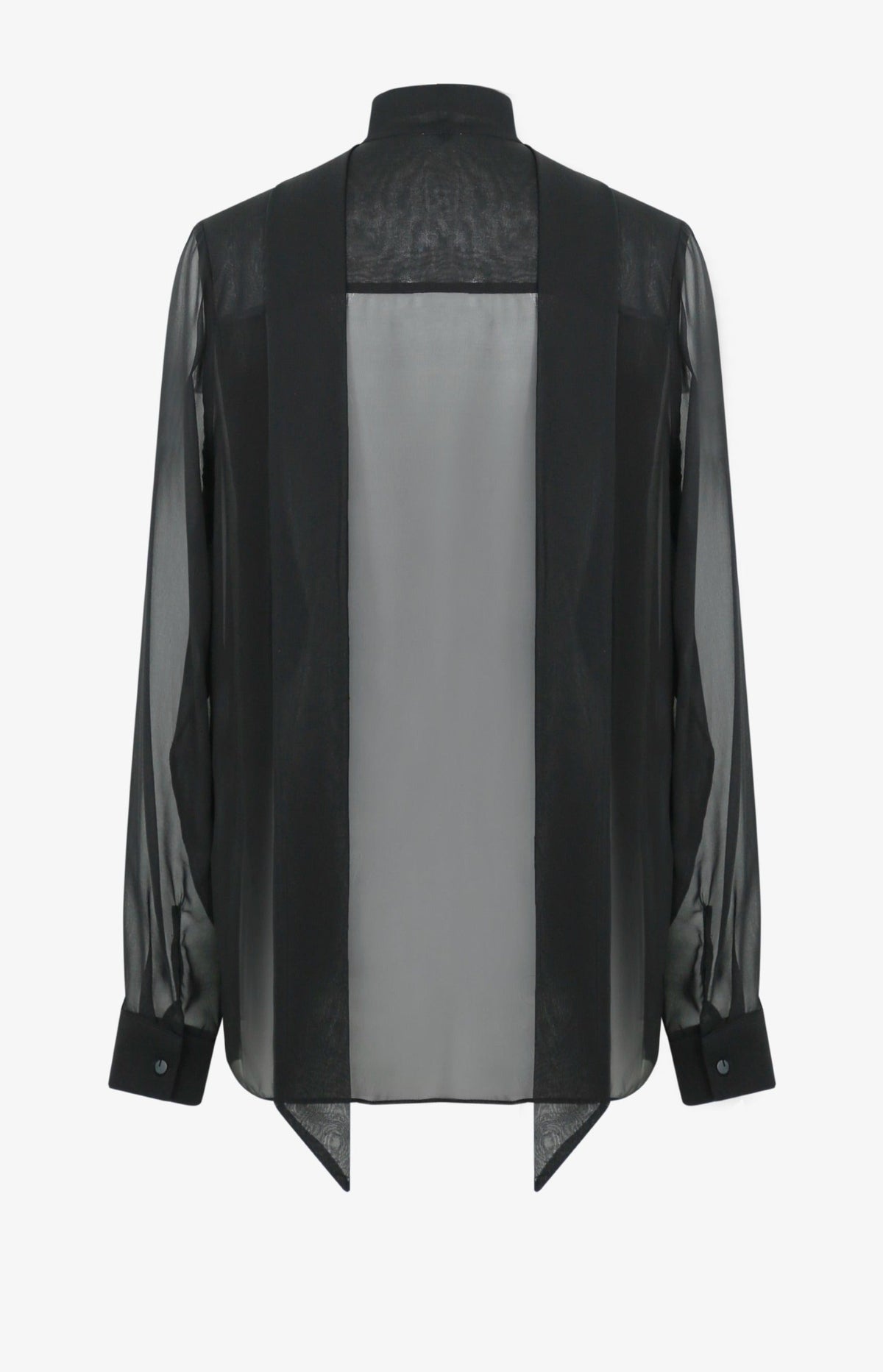 V-shaped scarf with shirt
