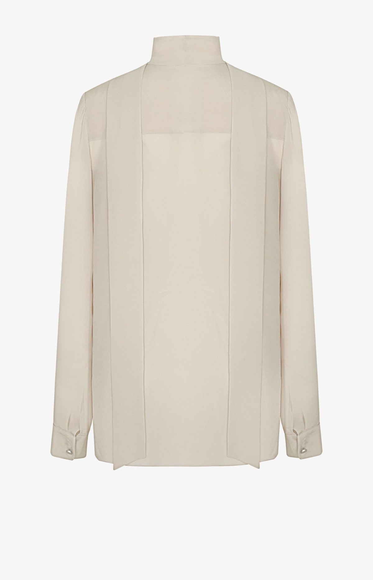 Transparent chiffon silk shirt