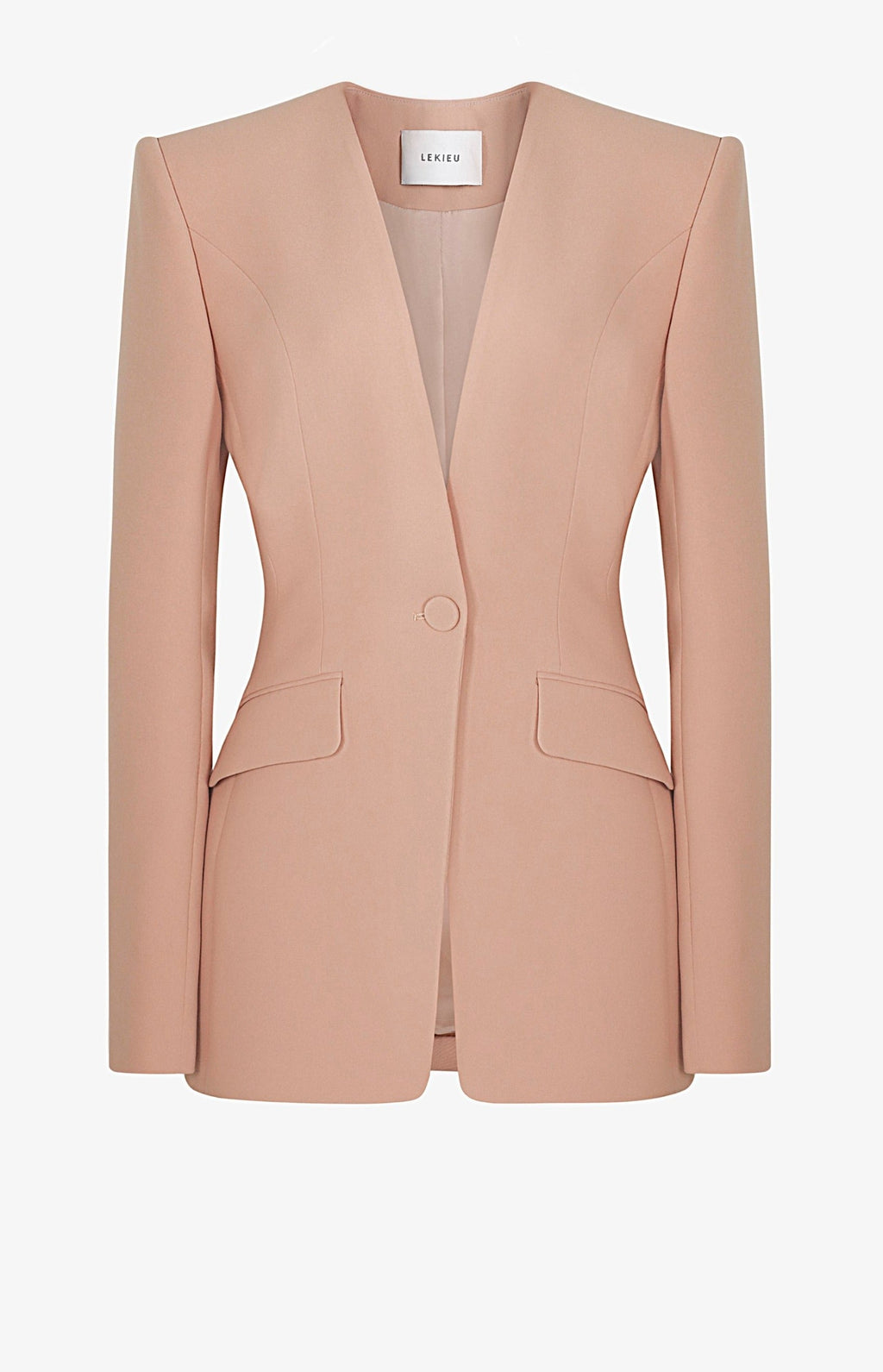 Flared-Fit Collarless Vest