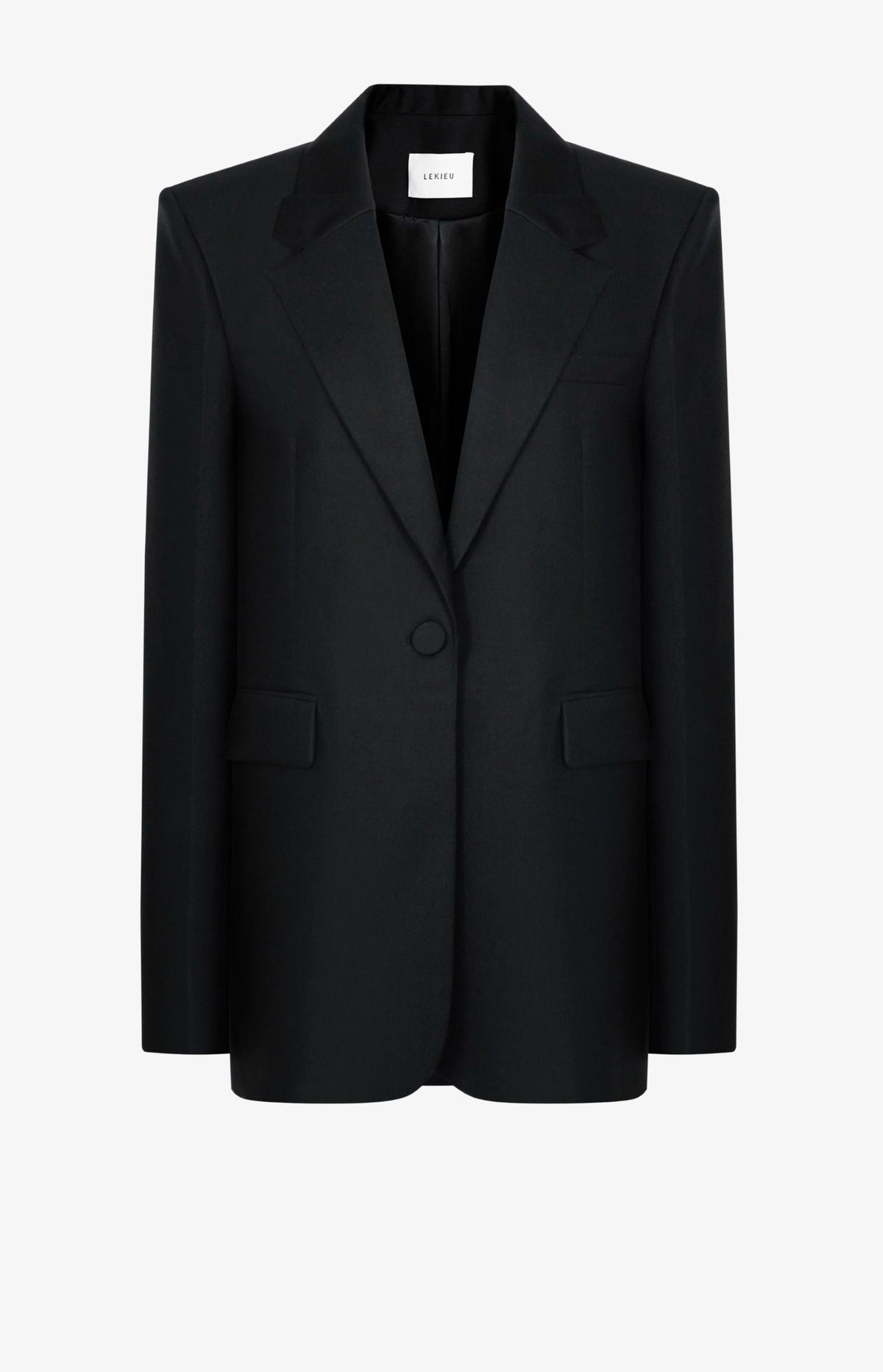Quad Cuff One Button Design Relaxed jacket