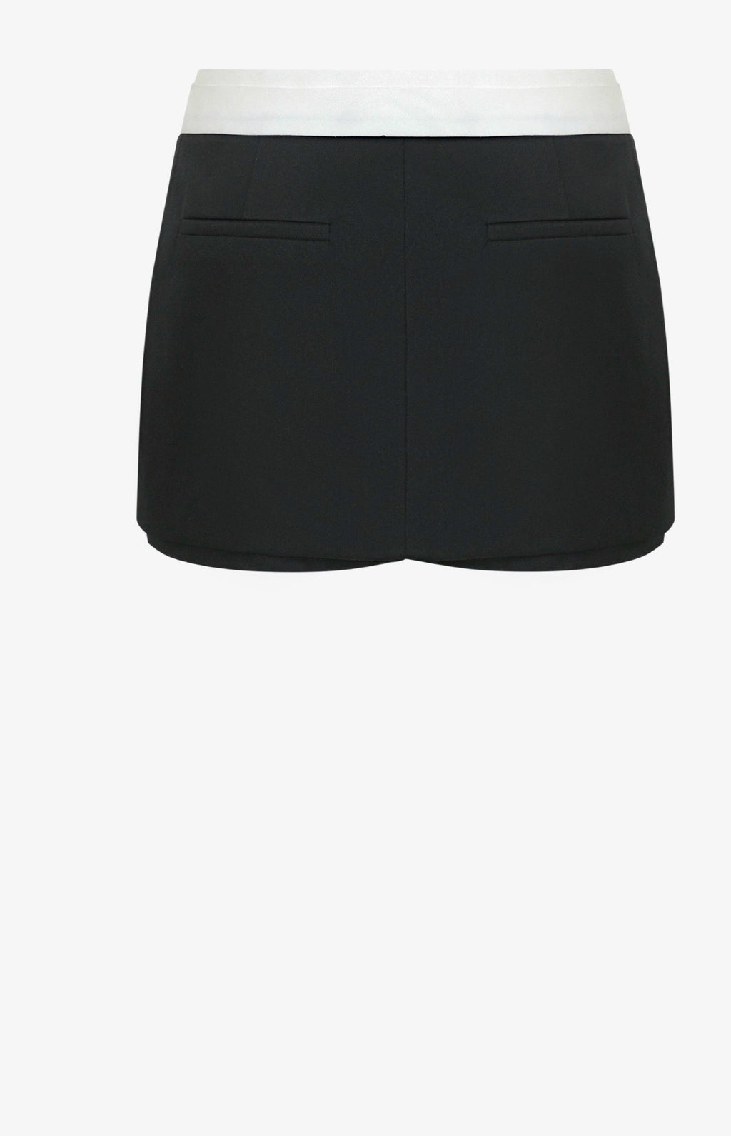 Black Low waist mini skirt