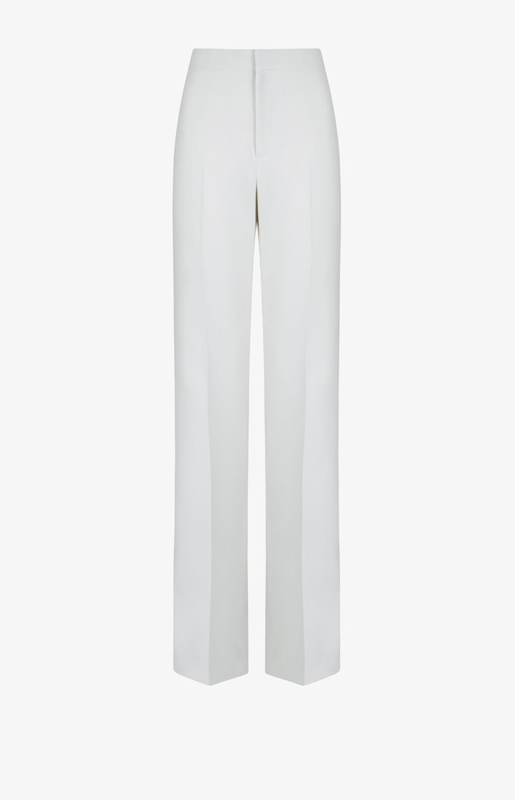 Creased wide leg pants
