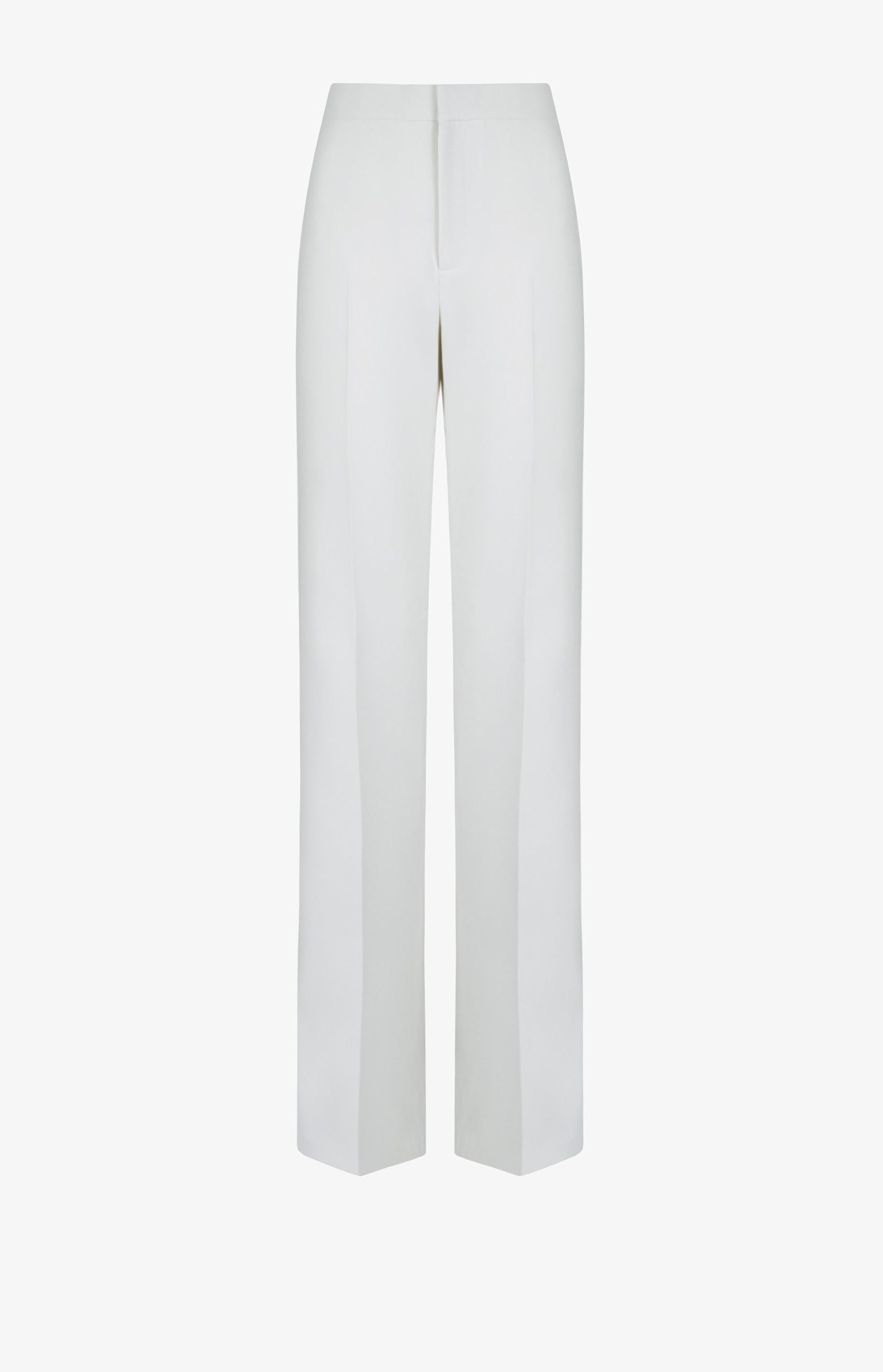 Creased wide leg pants