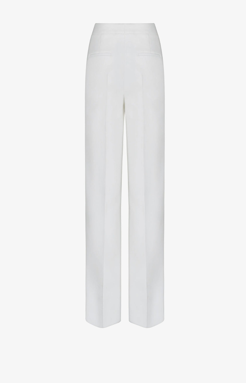 Creased wide leg pants