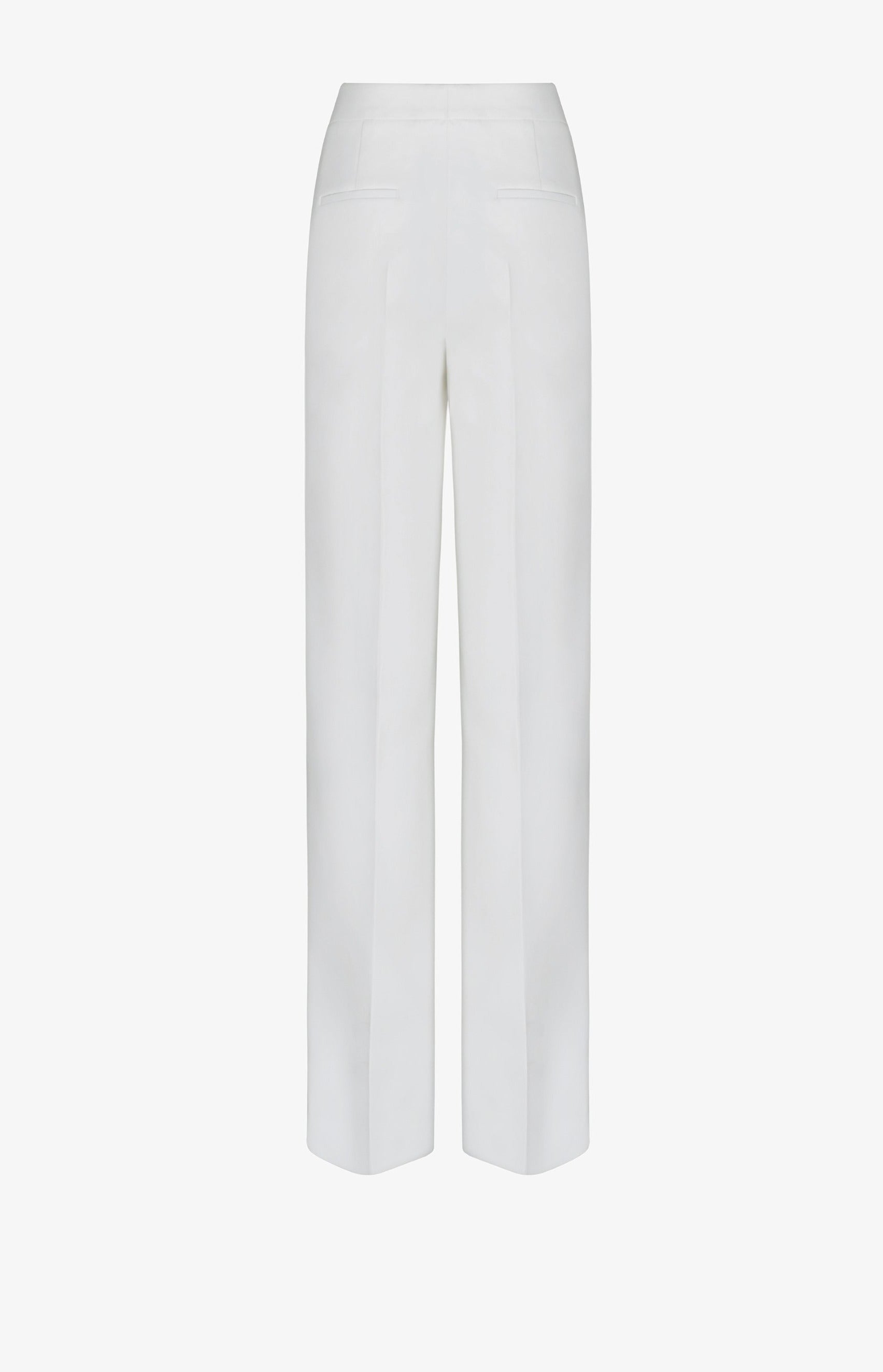 Creased wide leg pants