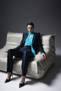 Pleated wide leg pants