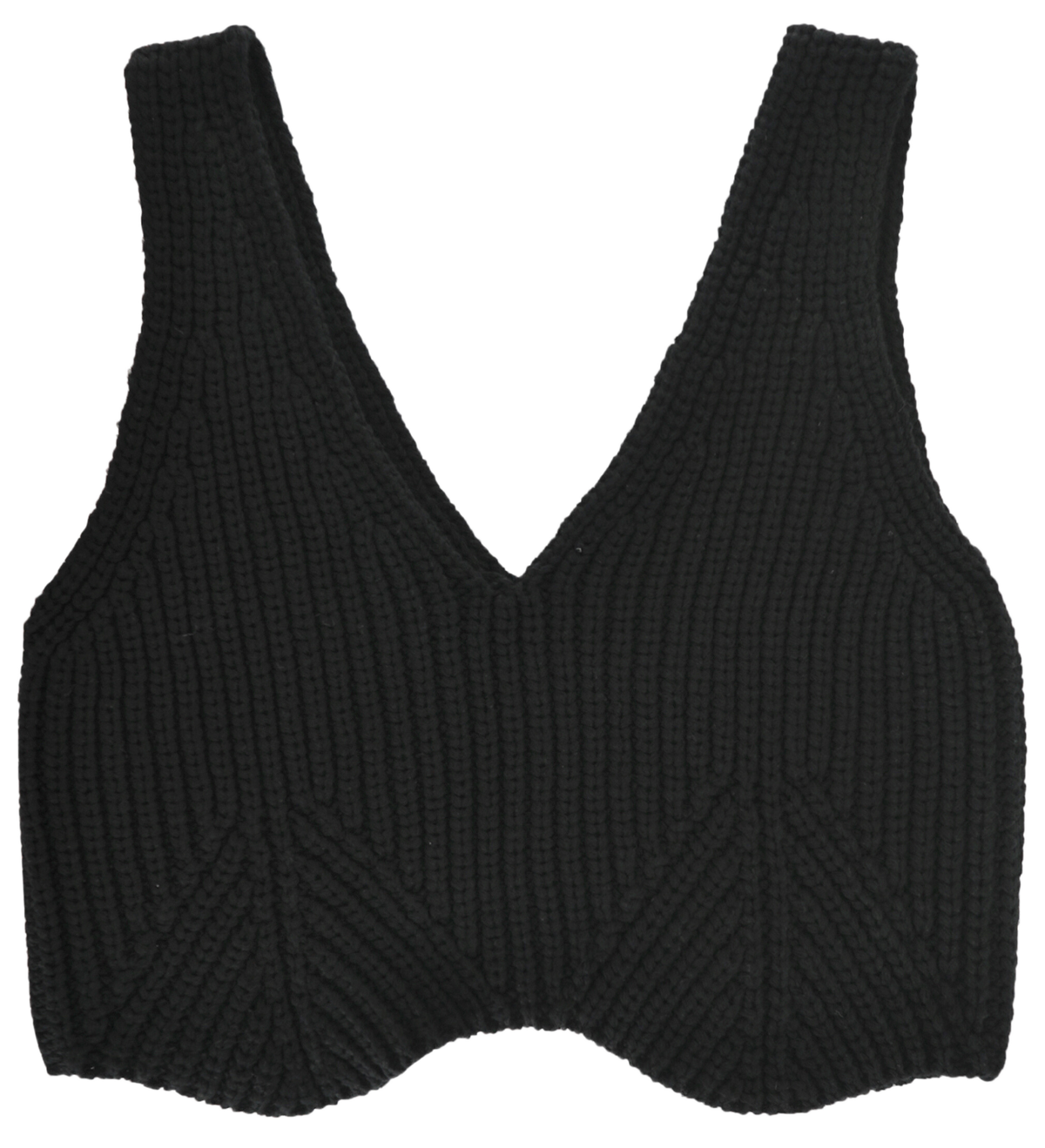 Cropped chunky knit tank