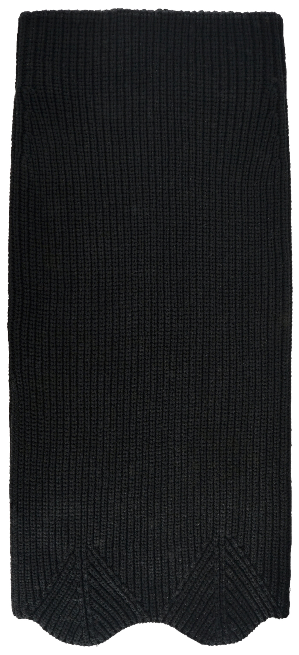 Slim Knit Skirt in Black