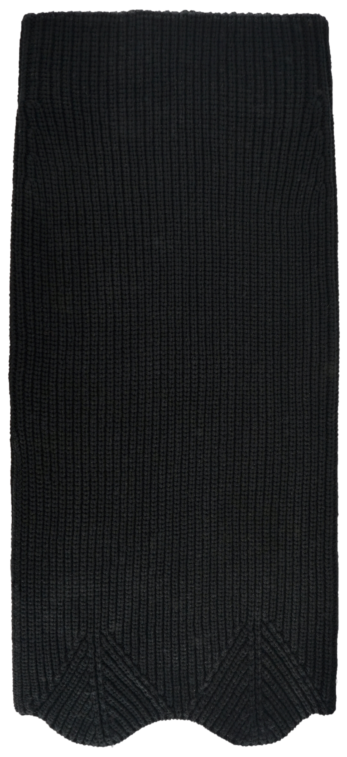 Slim Knit Skirt in Black