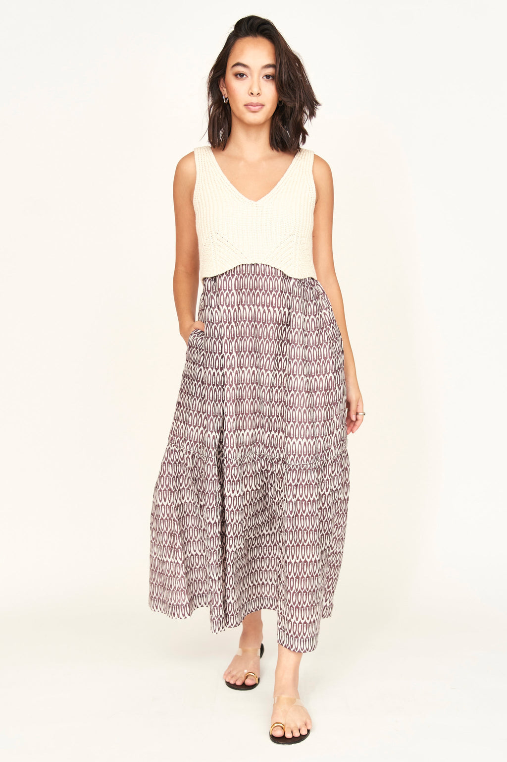 Knit Tank in Bone