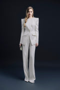Pleated wide leg pants