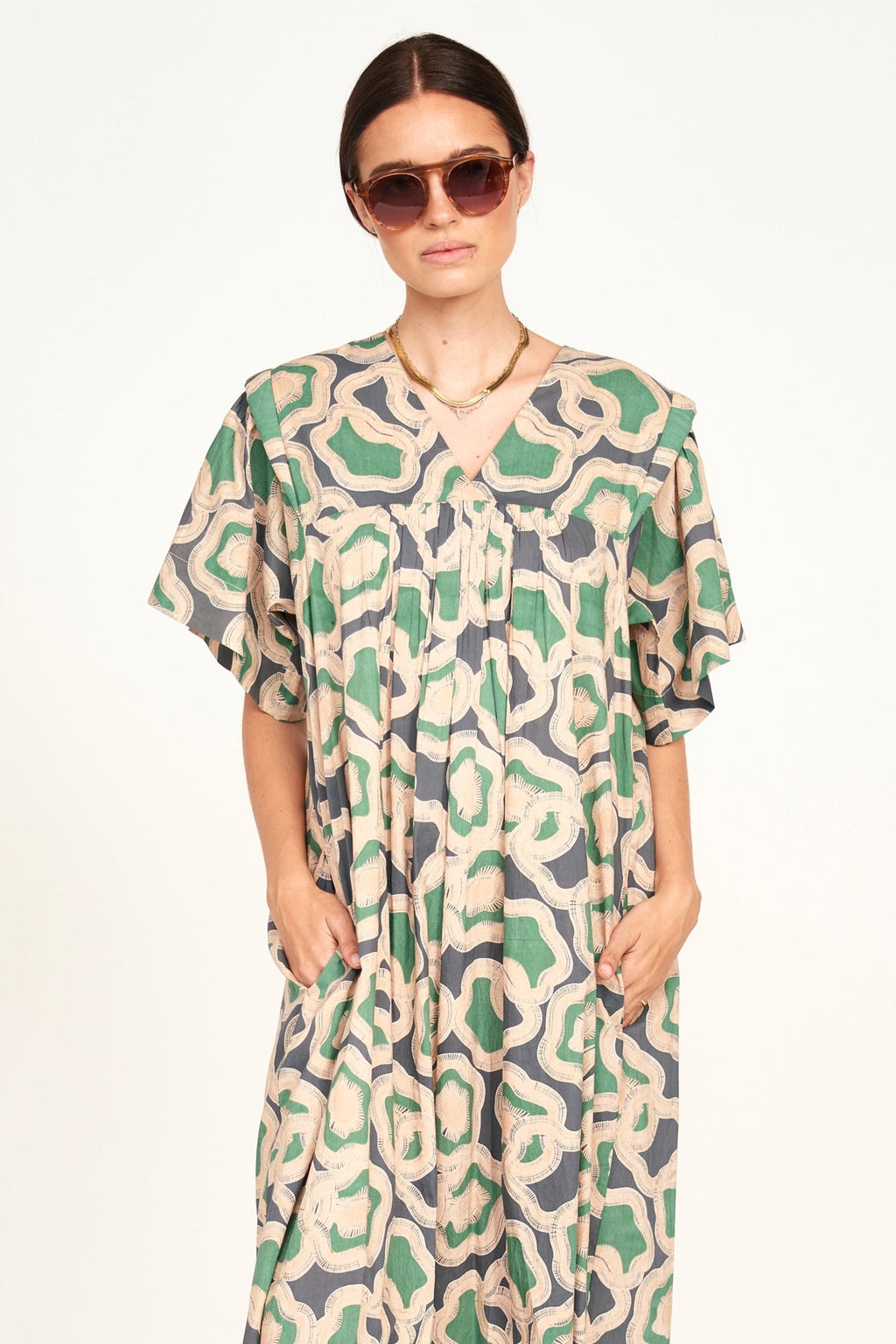 Caftan in Marine Puddles