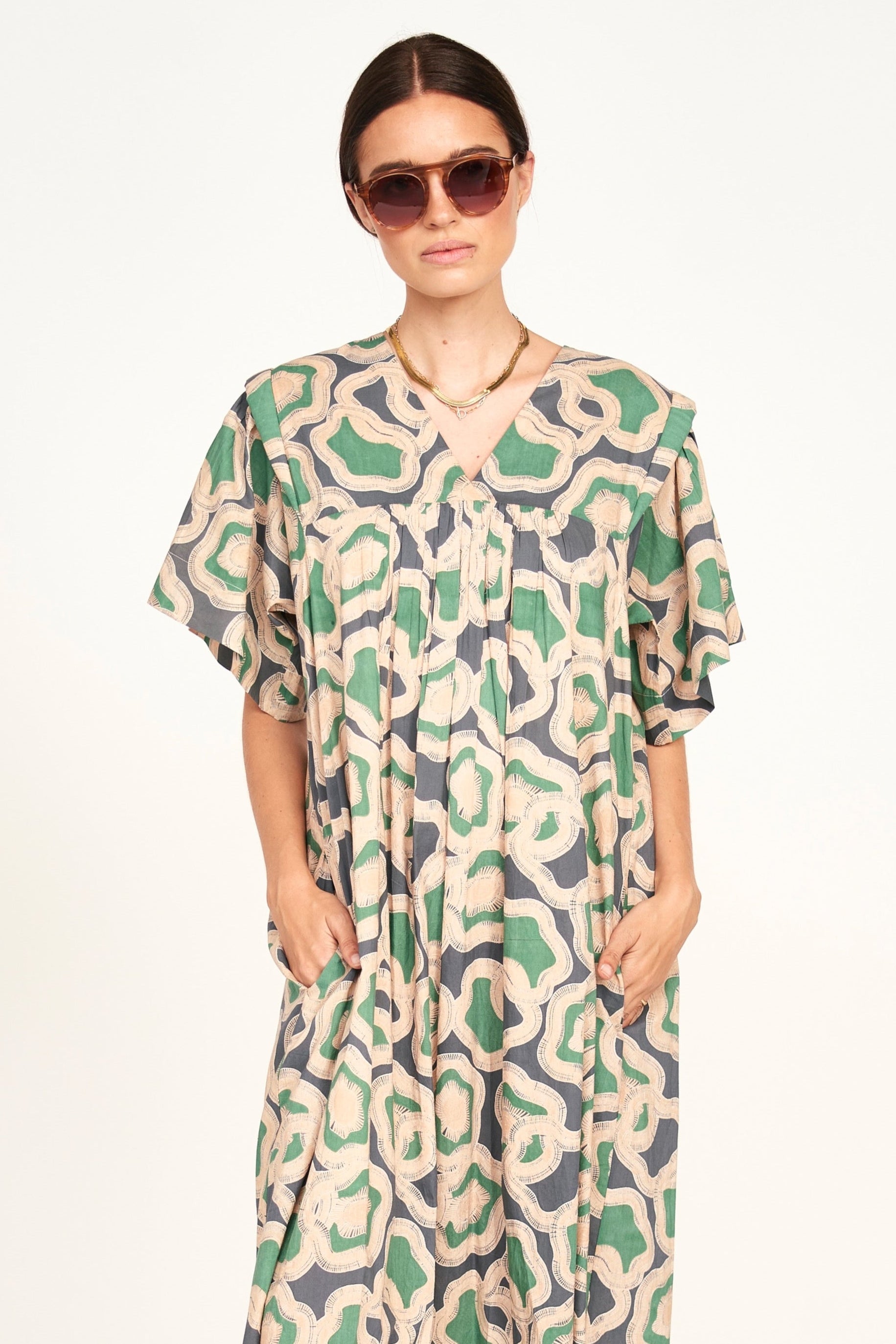 Caftan in Marine Puddles