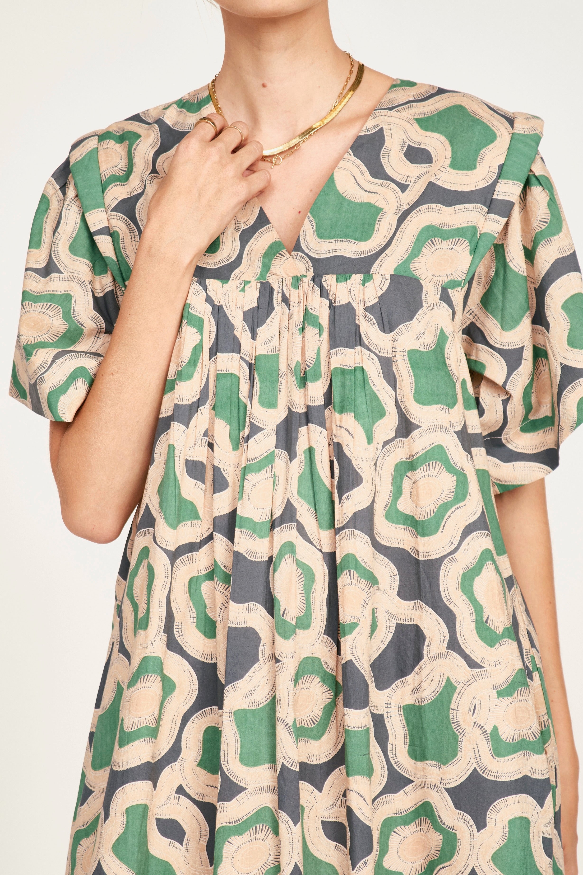 Caftan in Marine Puddles