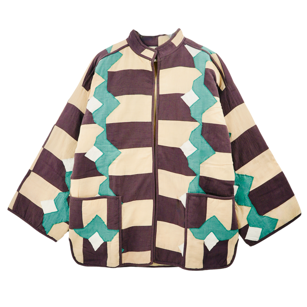 Jacket in Plum Origami