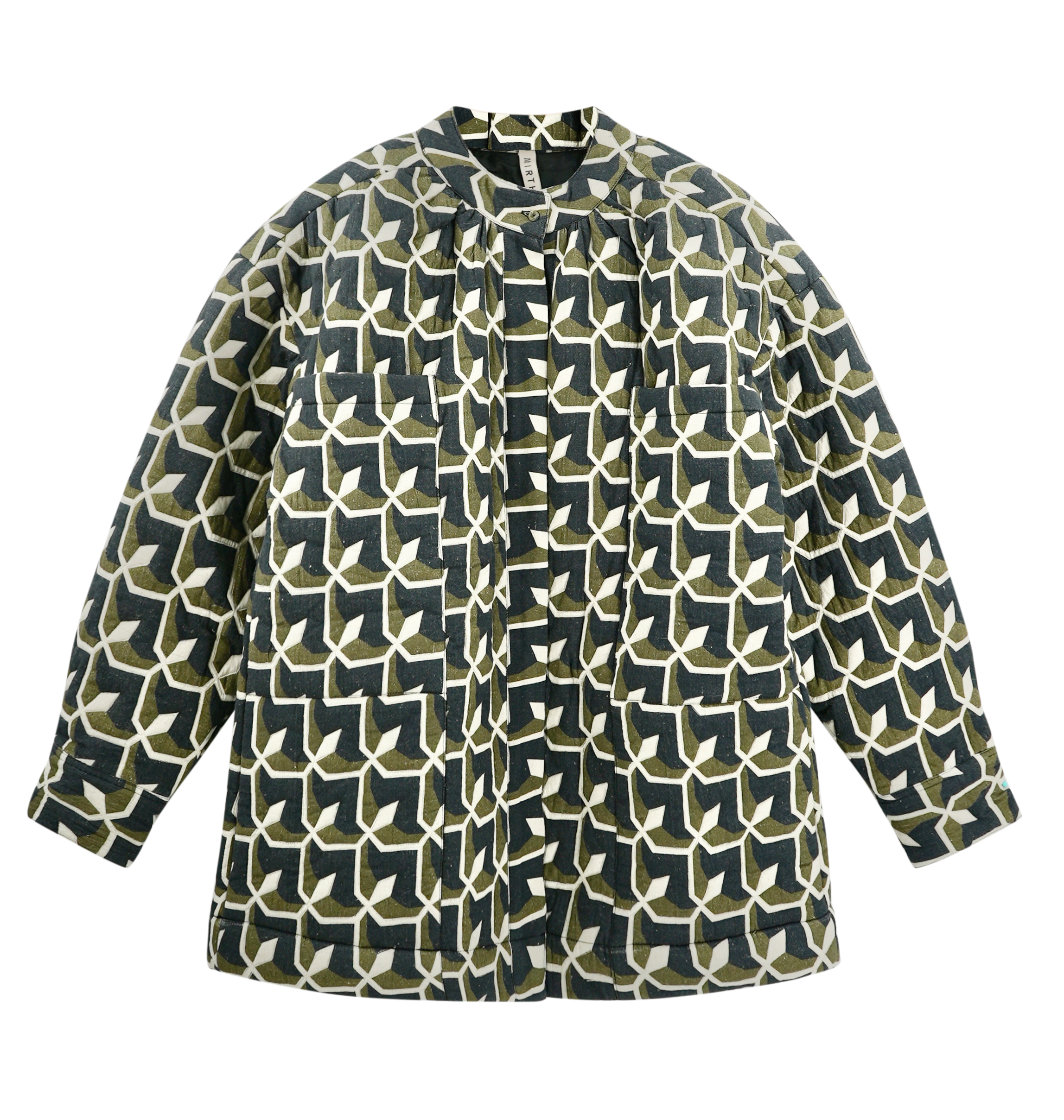 Jacket in Olive Parquet