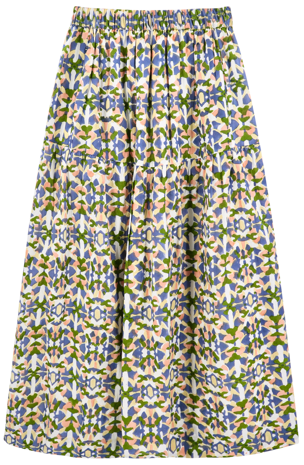Soft and evenly gathered tiered skirt