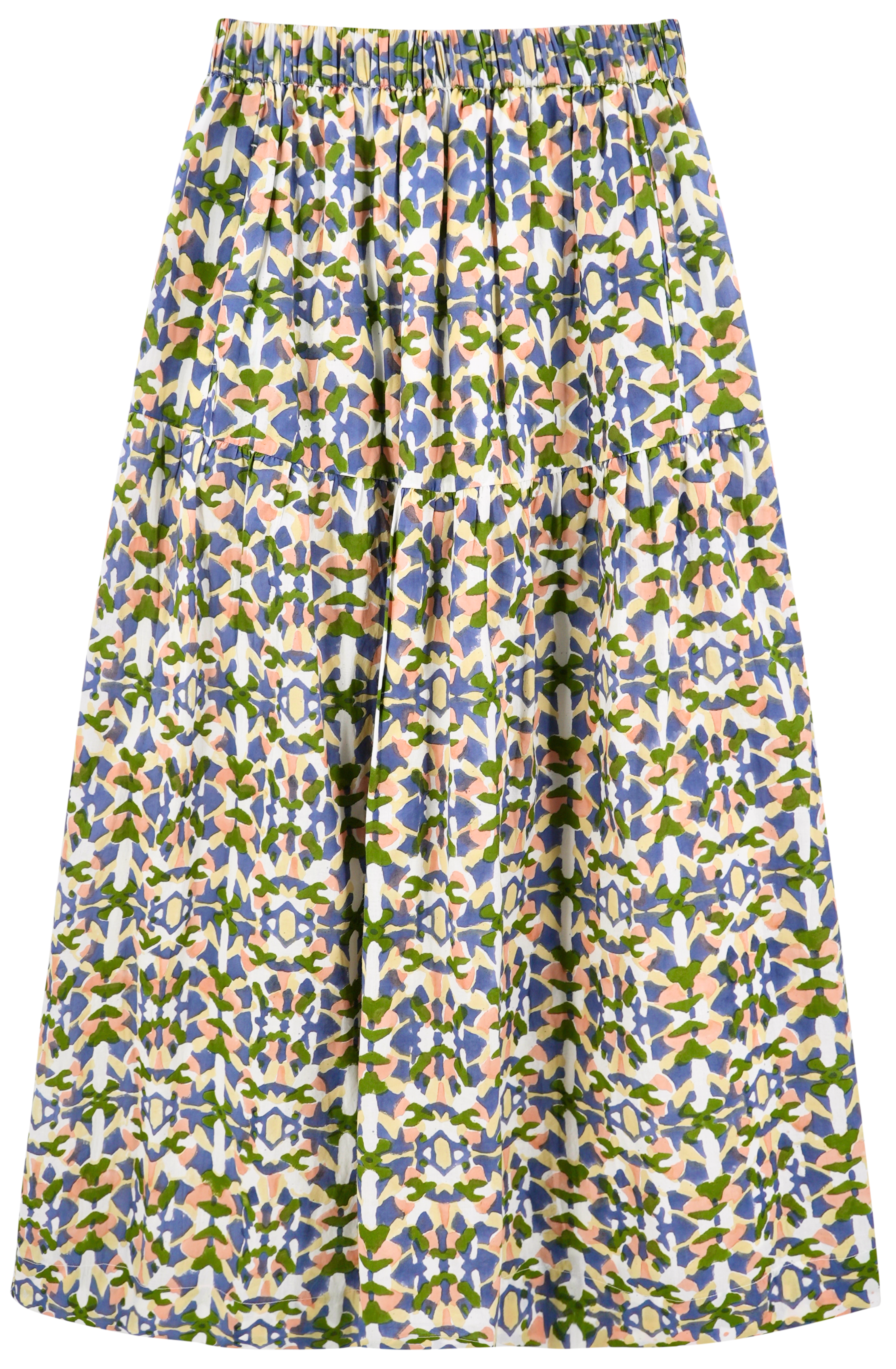 Soft and evenly gathered tiered skirt