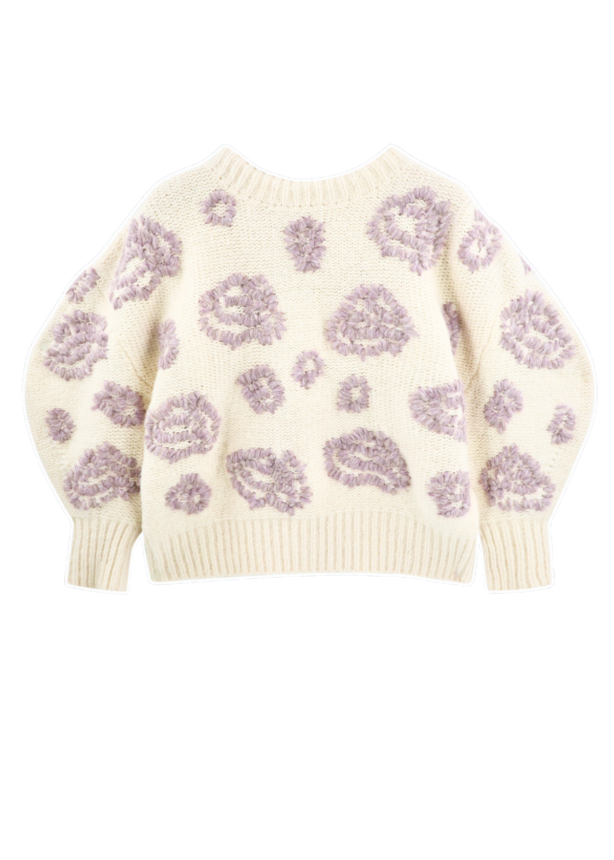 Waterlily Pullover in Ivory/Fawn