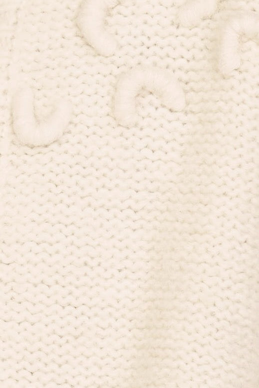 Croissant Cardigan in Ivory
