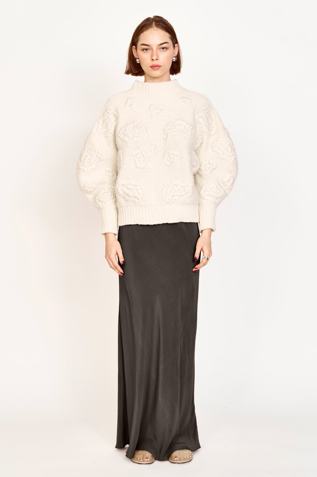 Waterlily Pullover in Ivory