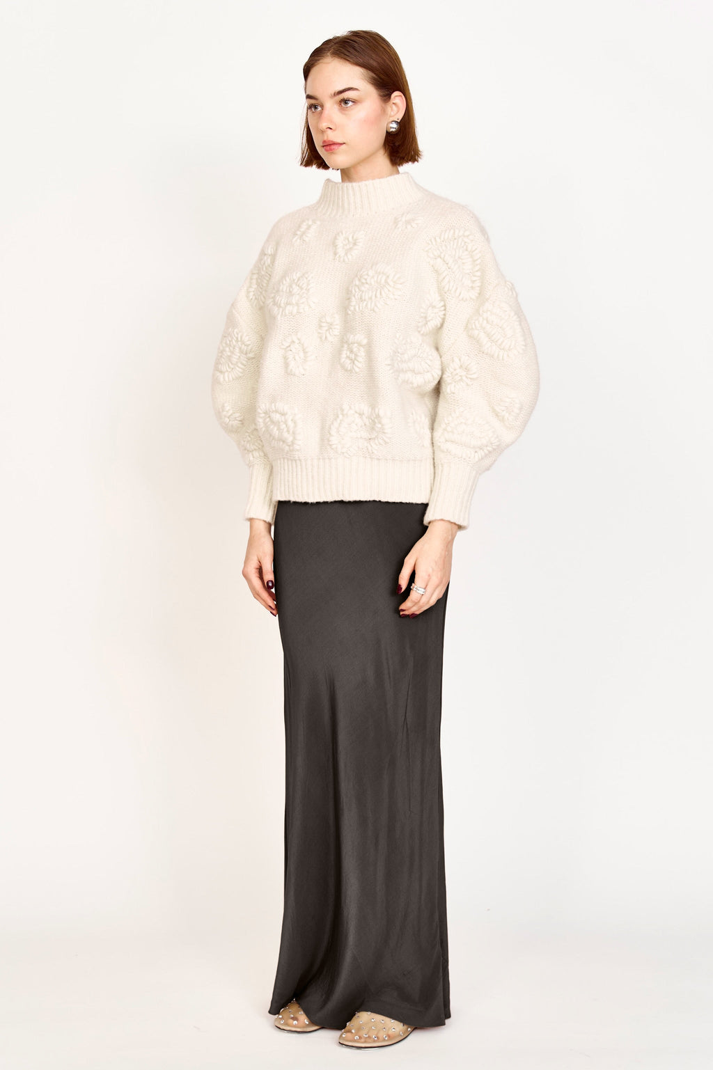 Waterlily Pullover in Ivory