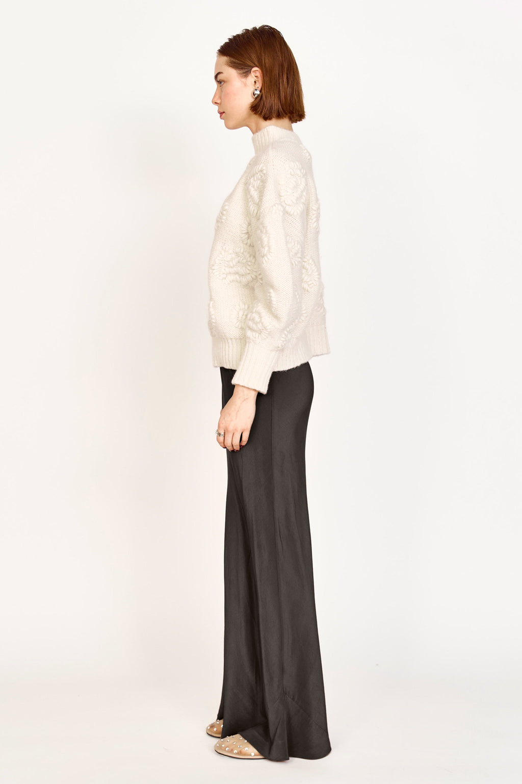 Waterlily Pullover in Ivory