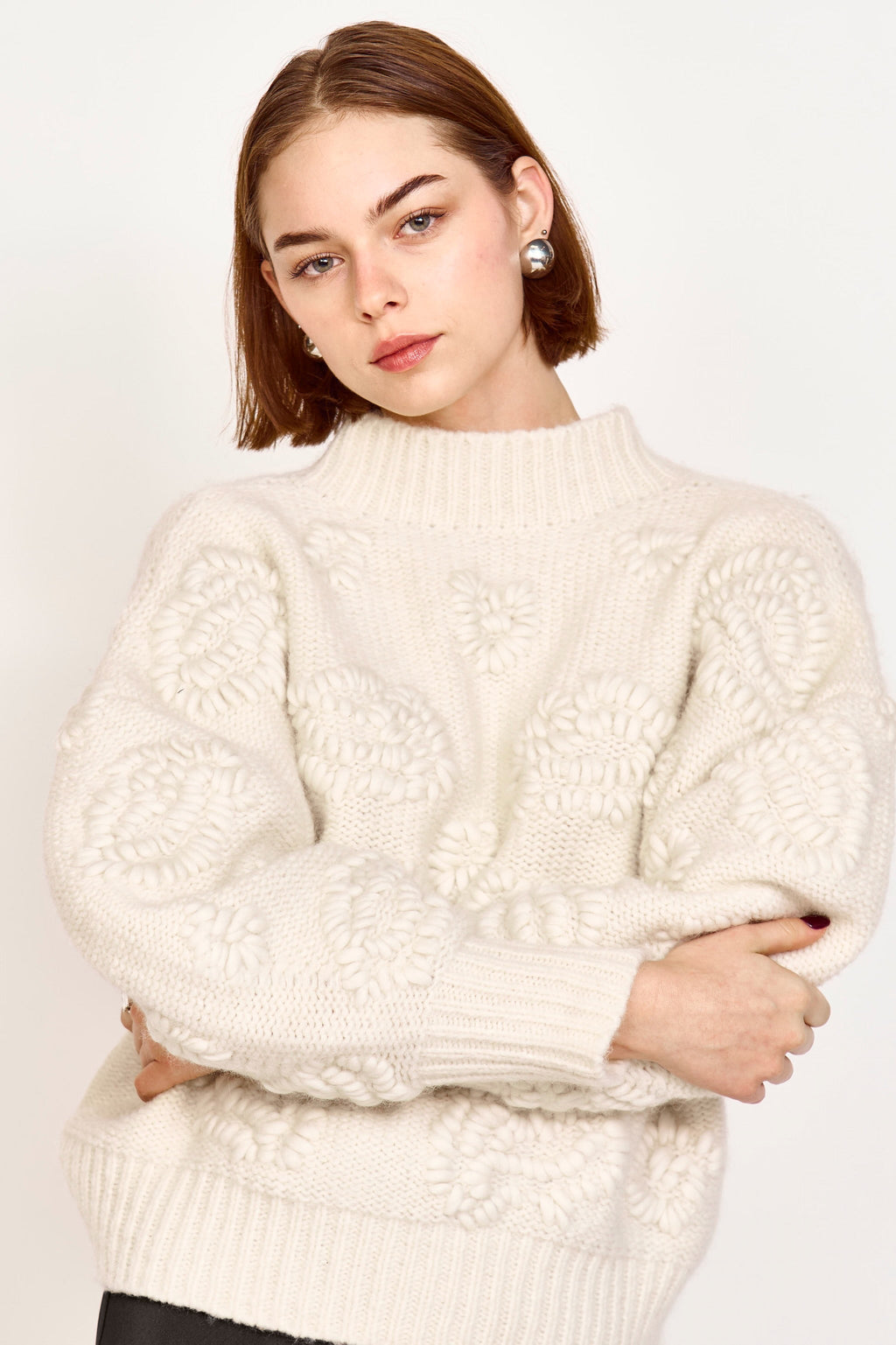 Waterlily Pullover in Ivory