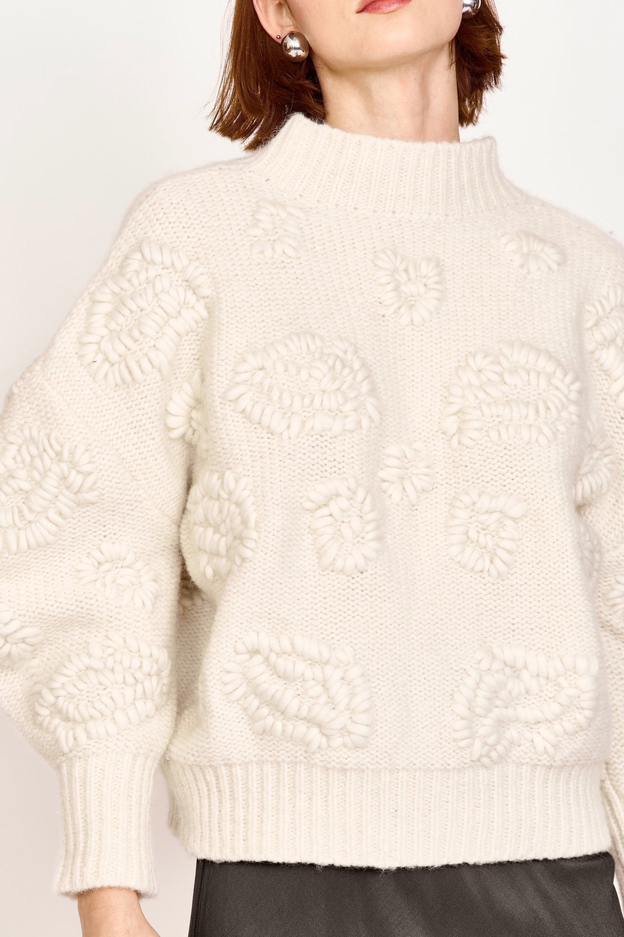 Waterlily Pullover in Ivory