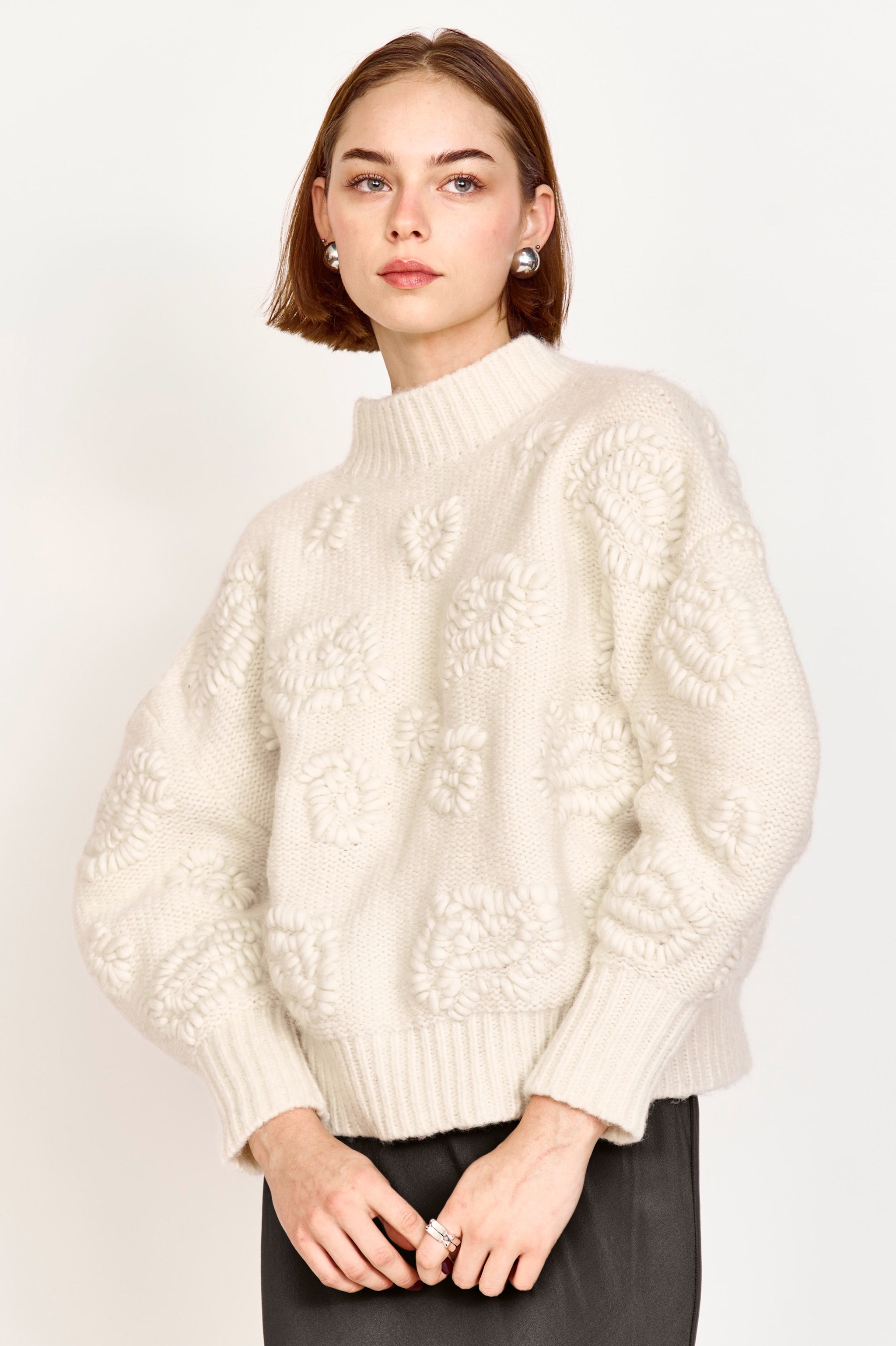Waterlily Pullover in Ivory