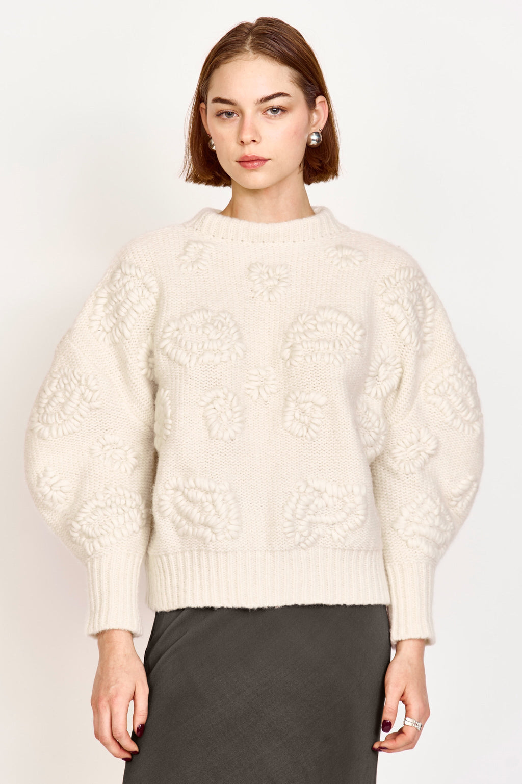 Waterlily Pullover in Ivory