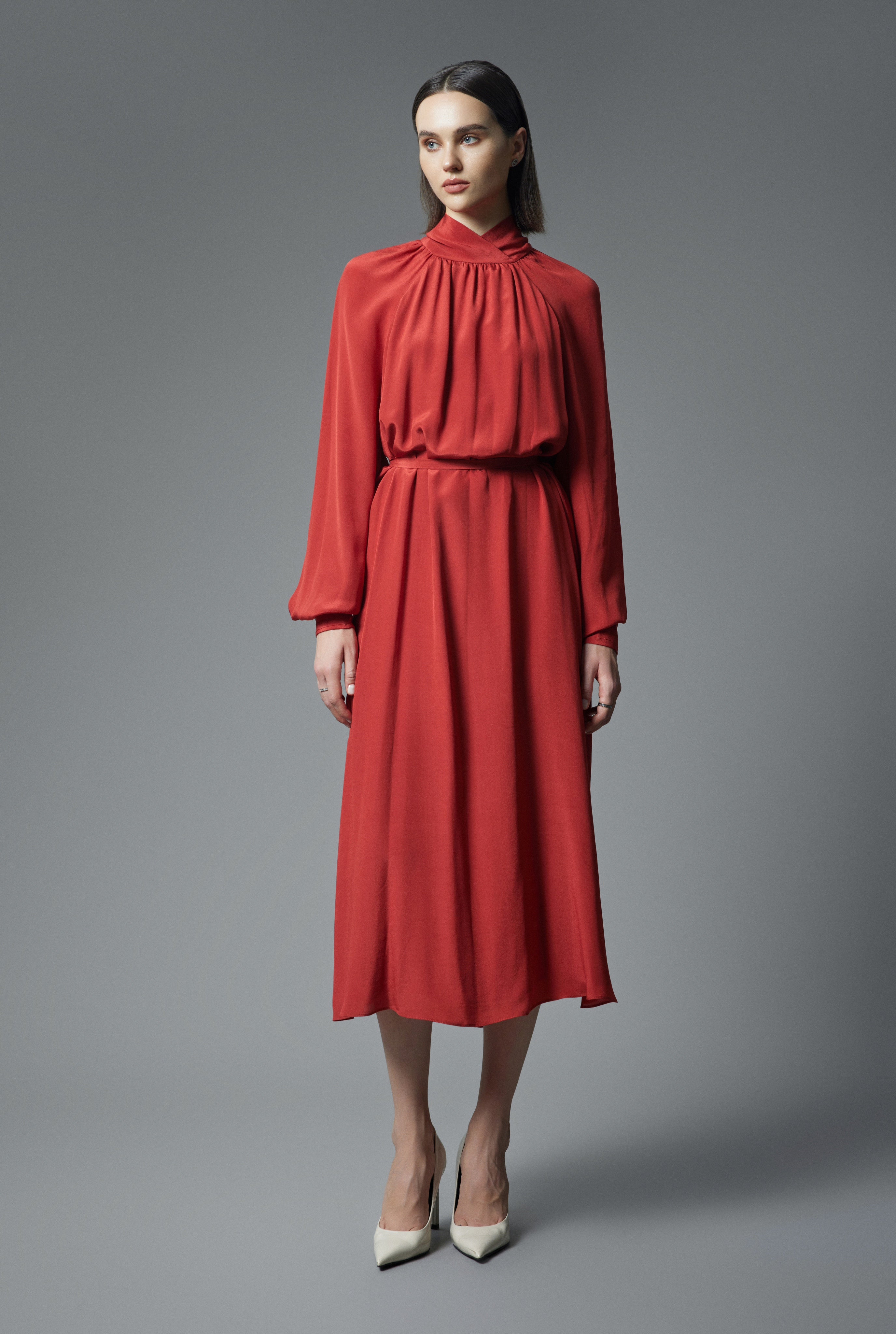 Loose fitting shirt with long sleeves Dress