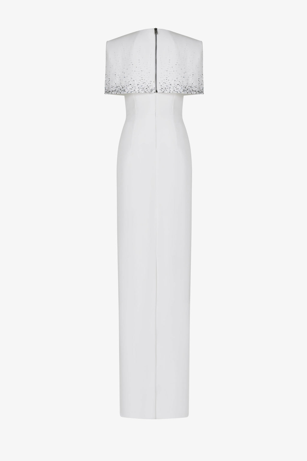 Shoulder cape with floor length gown