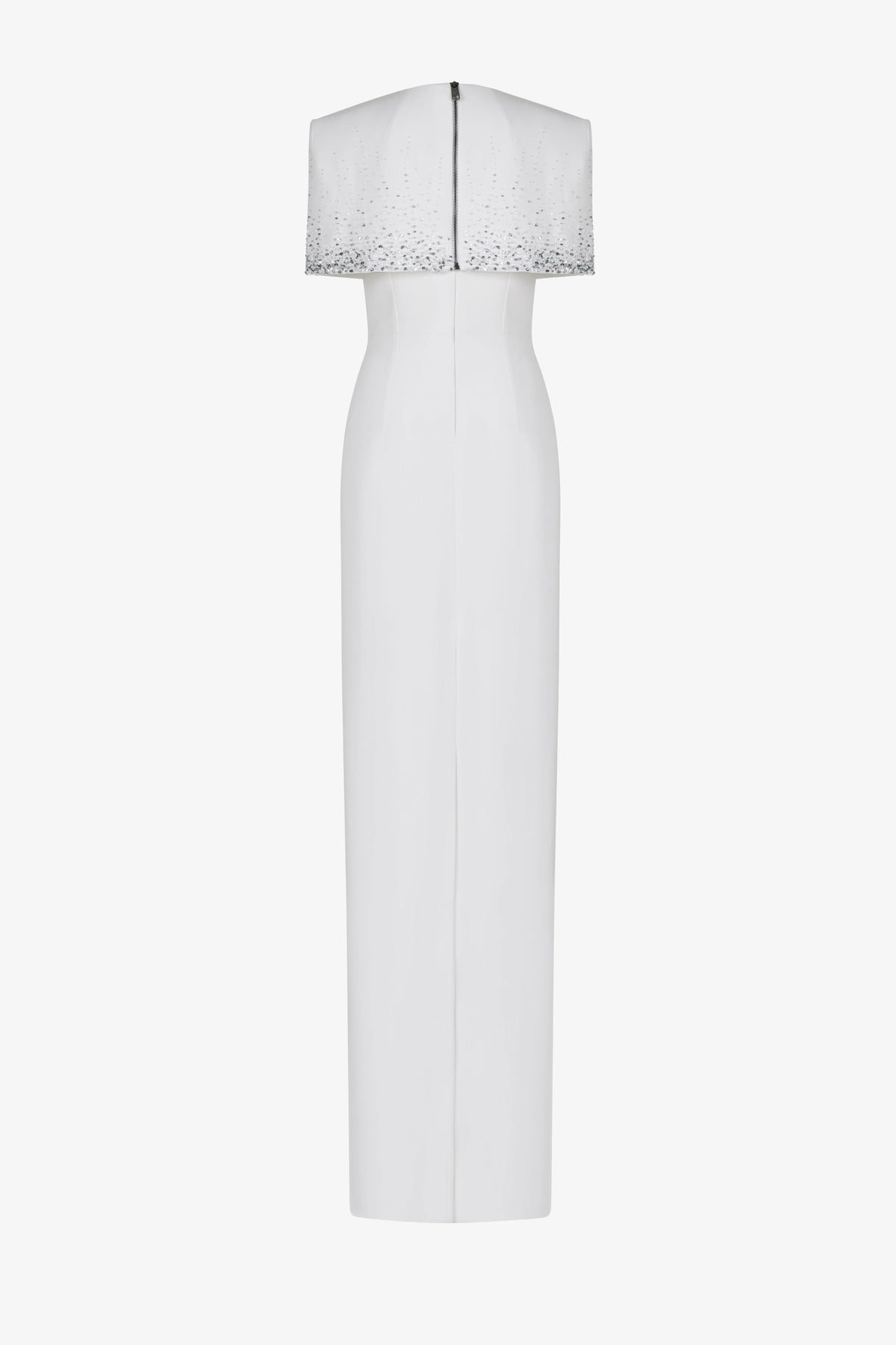 Shoulder cape with floor length gown