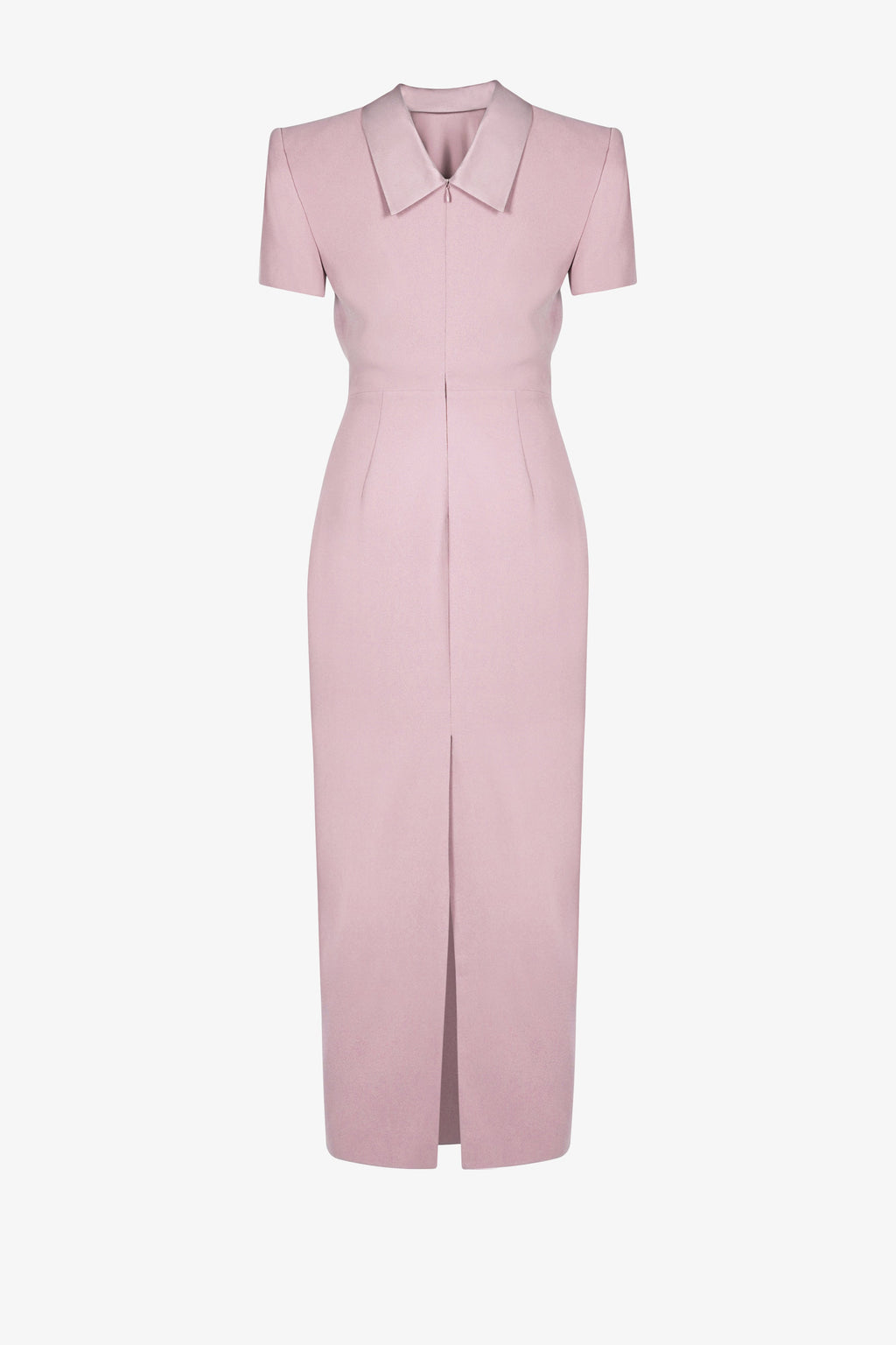Round neck right angled shoulder dress