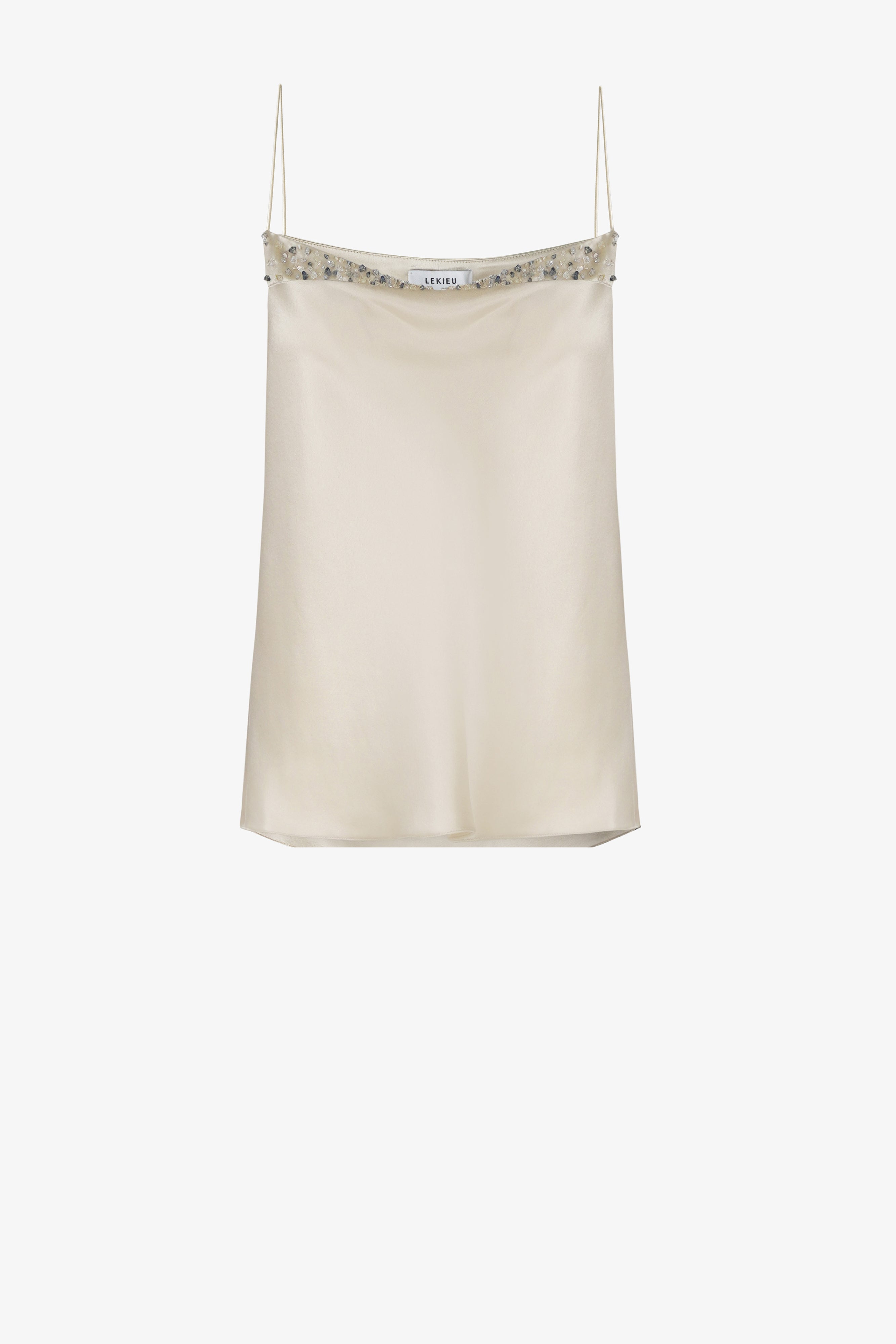 Cream colored camisole vest