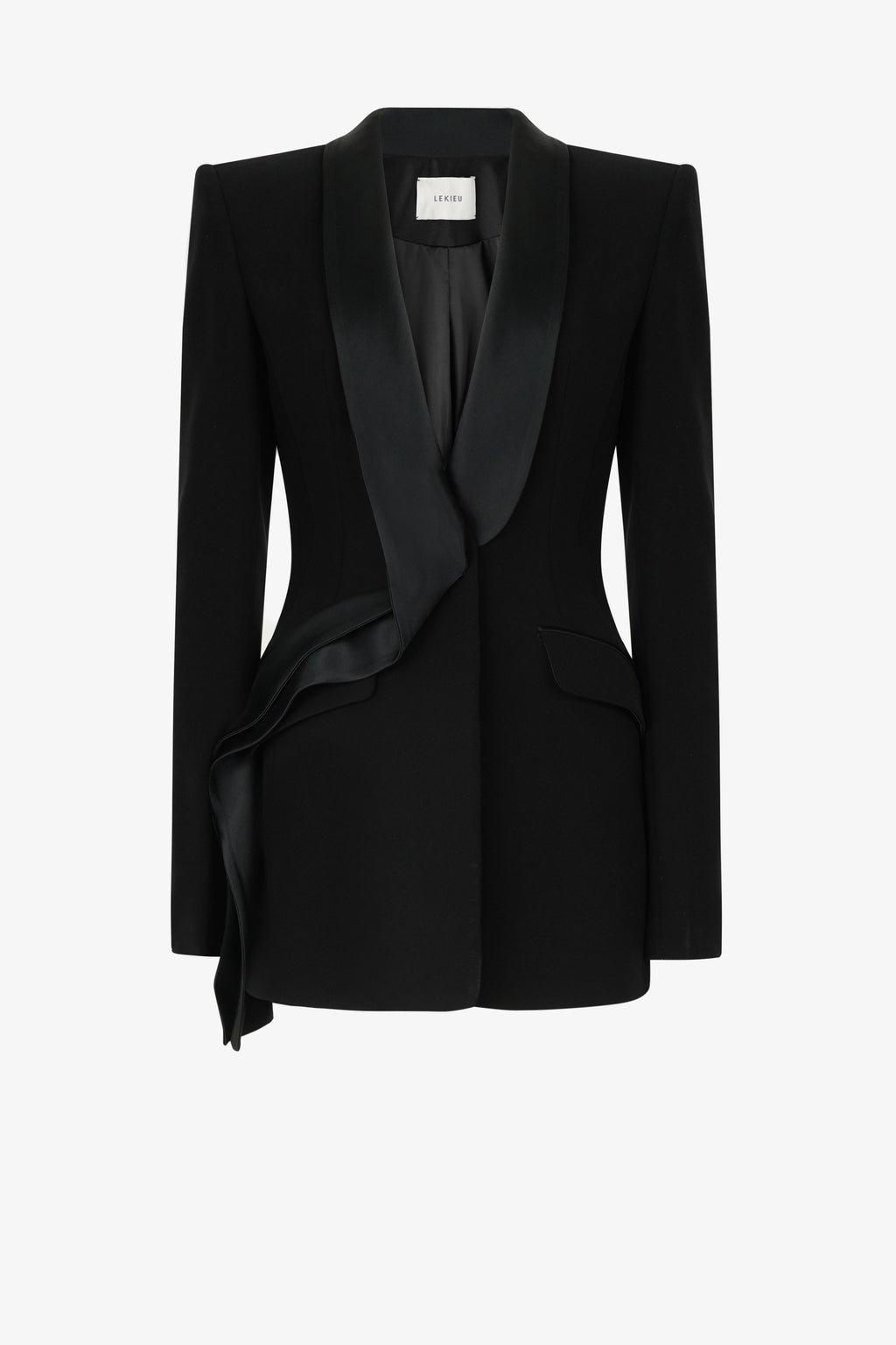 Single breasted body hugging suit jacket