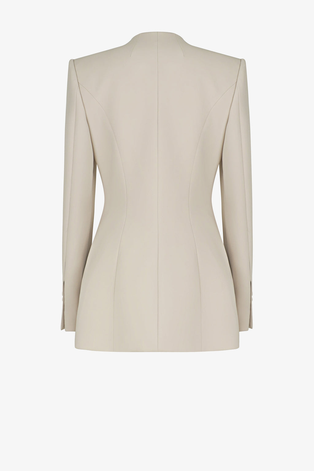 Single-Button with Satin Detail Jacket