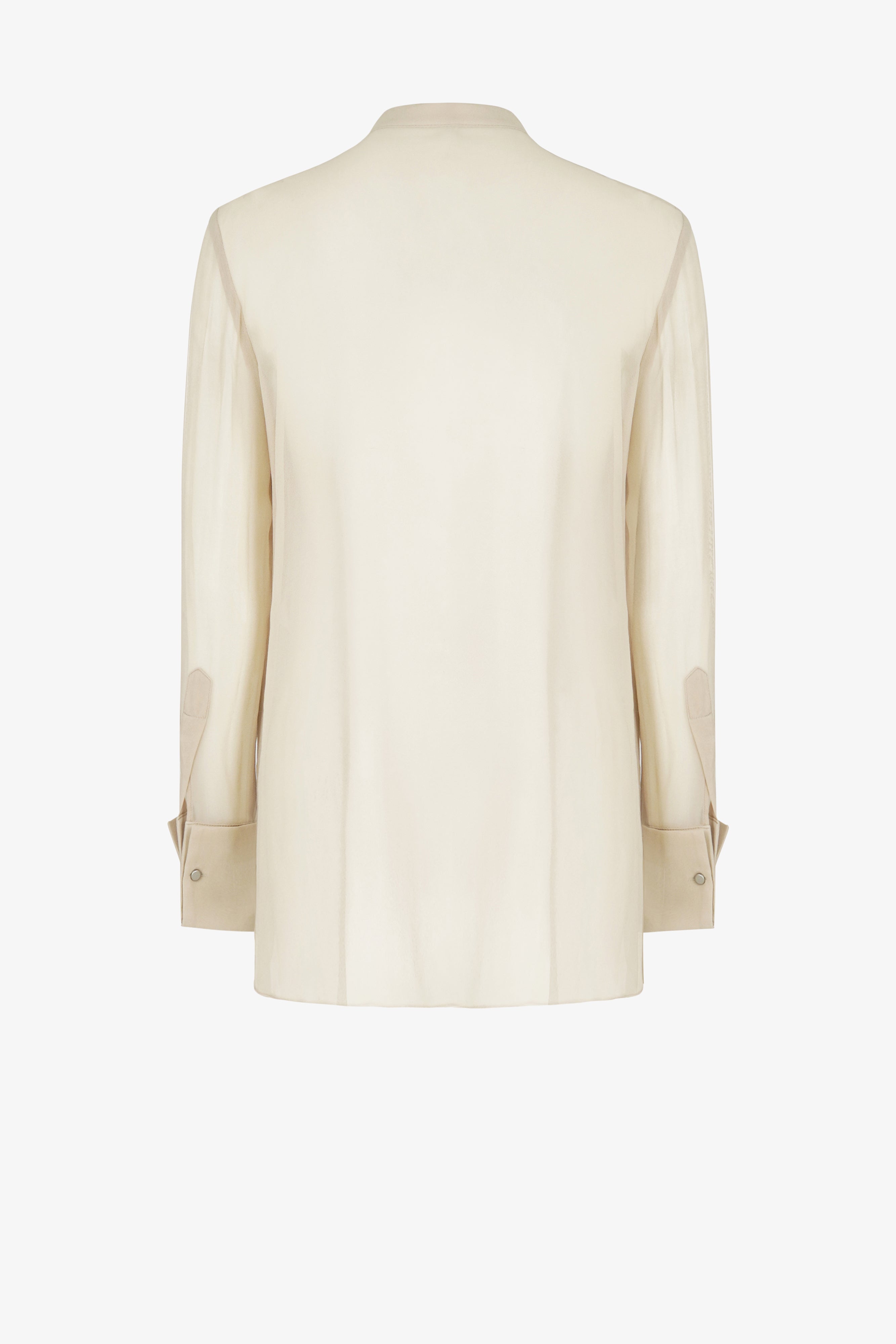 Winged collar shirt