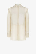 Winged collar shirt