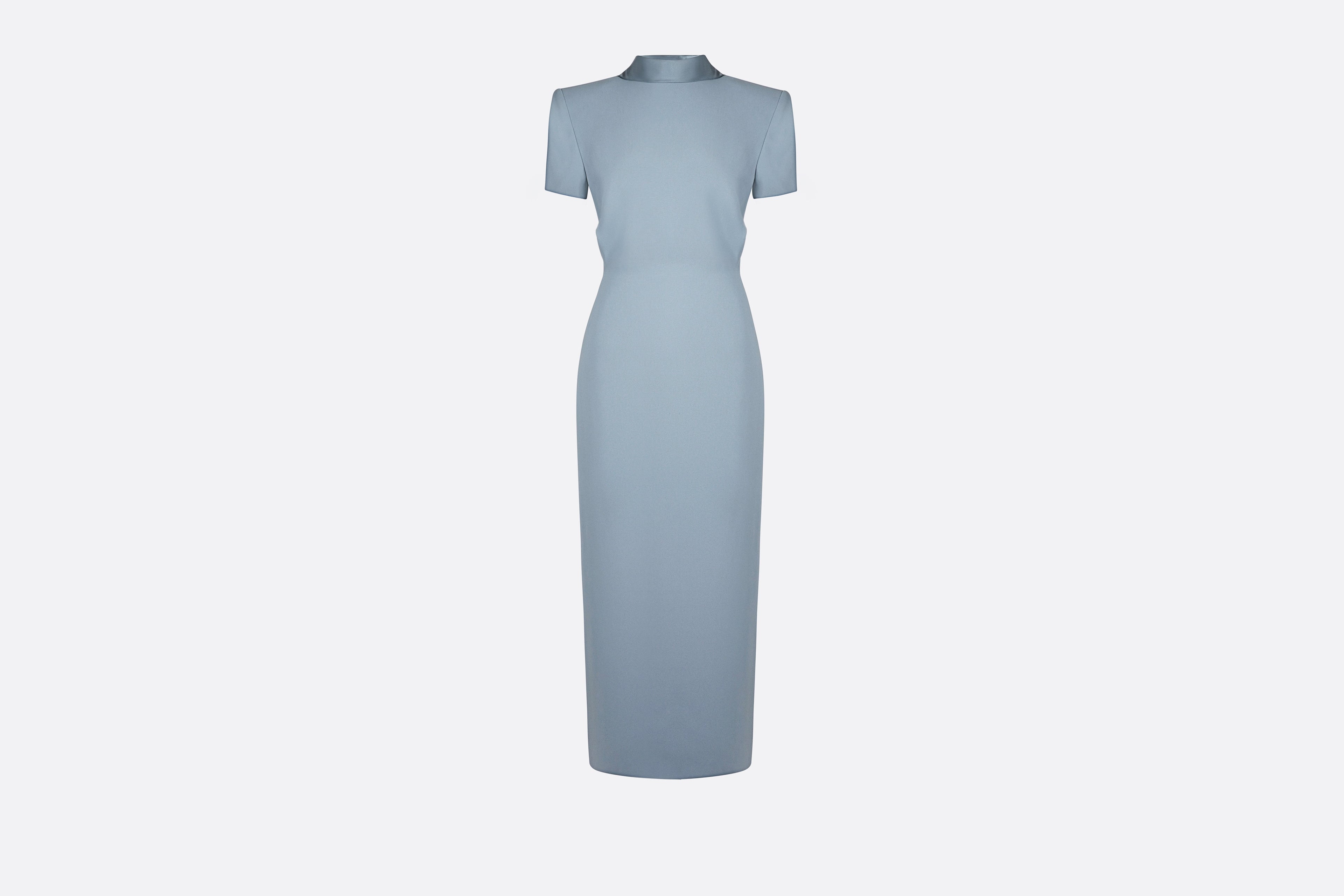 Right angled shoulder short sleeved dress
