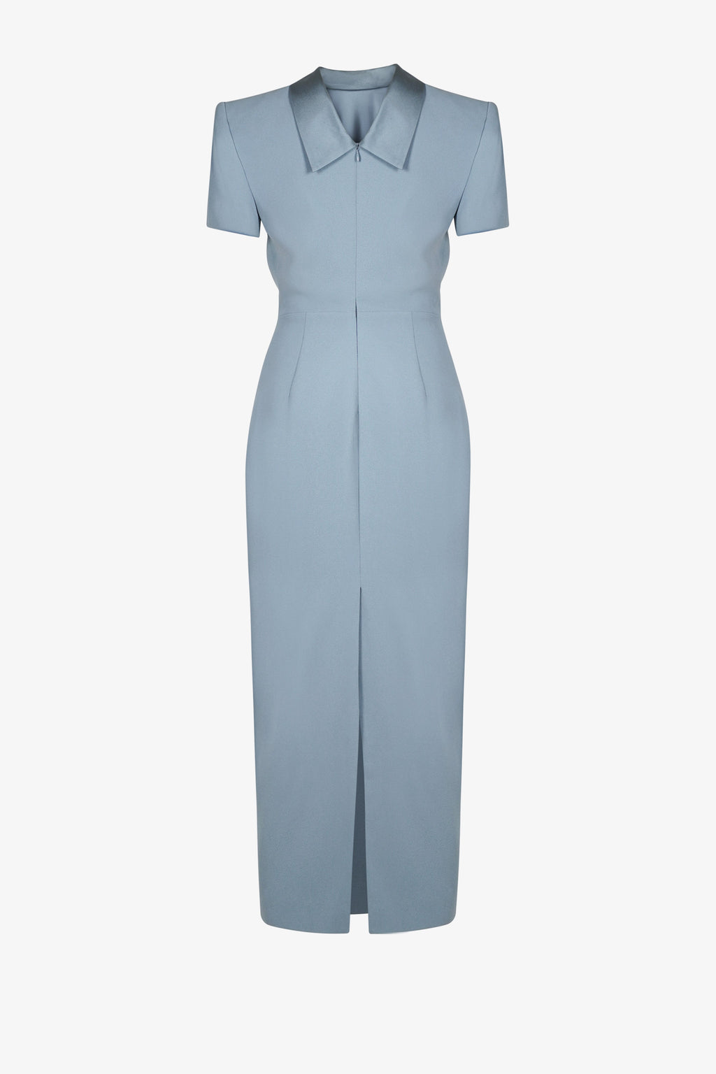 Round neck right angled shoulder dress