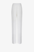 White Crepe suit pants