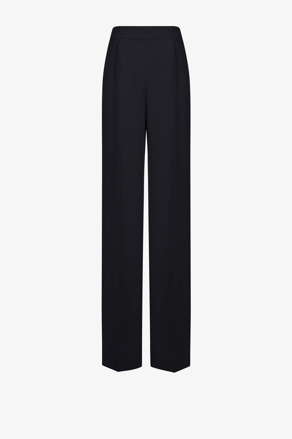 Black pleated wide leg pants