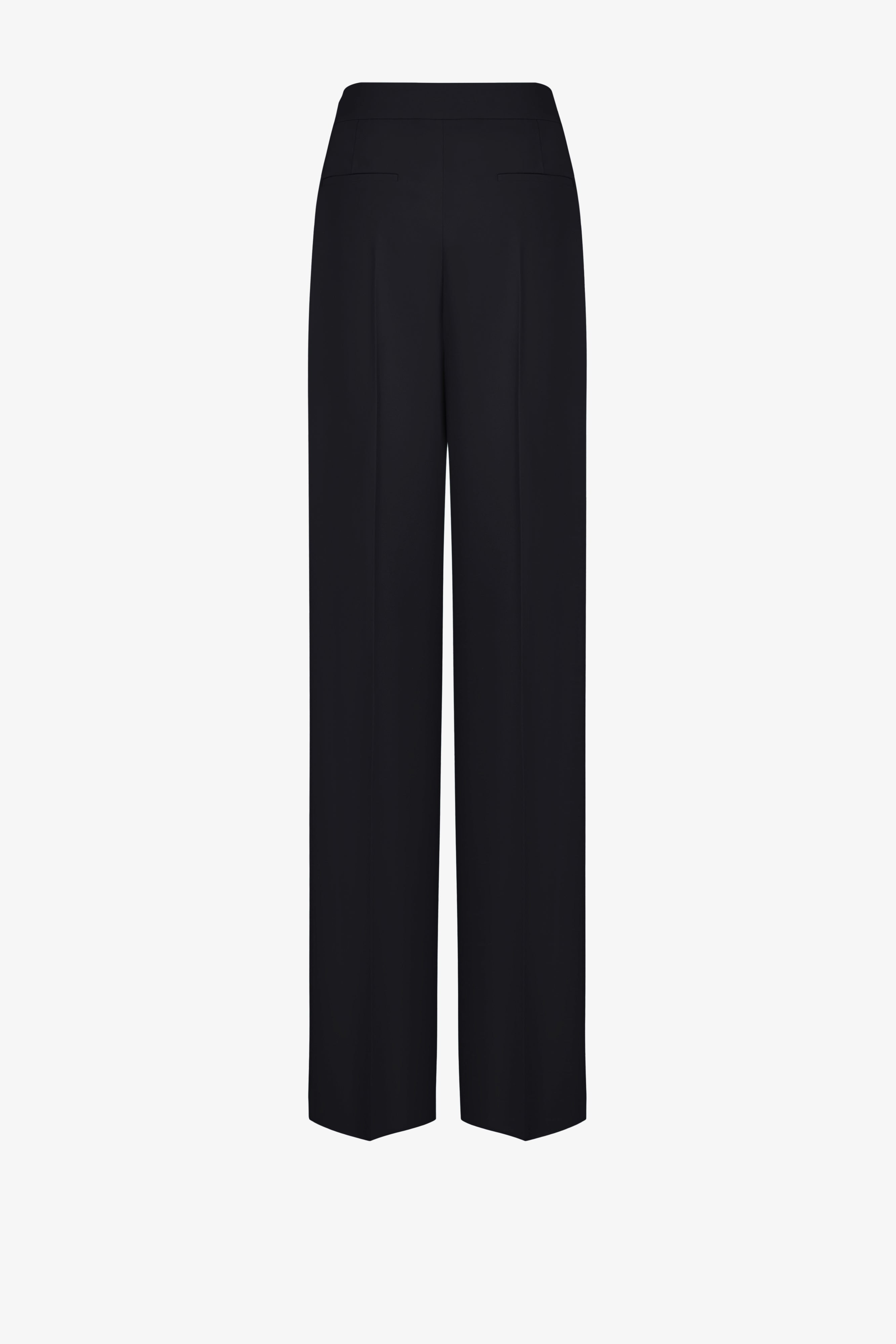 Black pleated wide leg pants