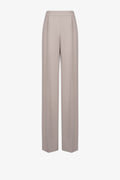 Pleated wide-leg pants