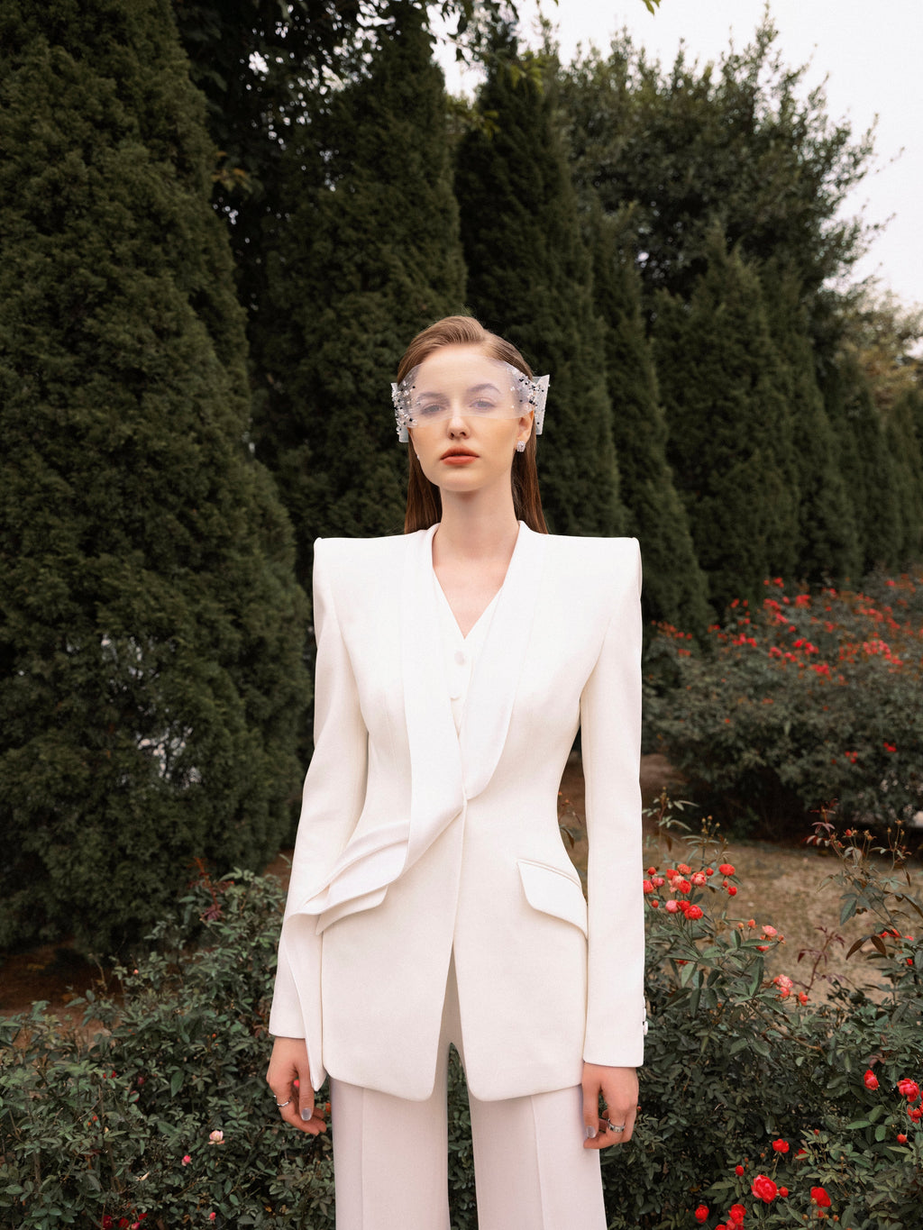 Double Shawl Lapel Femme Jacket