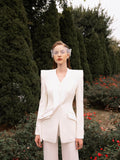 Double Shawl Lapel Femme Jacket